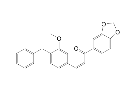 5-[3-(4-Benzyl-3-methoxyphenyl)-1-oxoprop-2-en-1-yl][1,3]benzo[b]dioxole