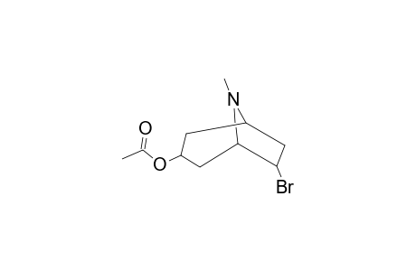 8-Azabicyclo[3.2.1]octan-3-ol, 6-bromo-8-methyl-, acetate (ester)