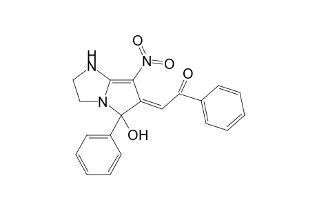 2-[5-Hydroxy-7-nitro-5-phenyl-2,3-dihydro-1H-pyrrolo[1,2-a]imidazol-6(5H)-yliden]-1-phenyl-1-ethanone