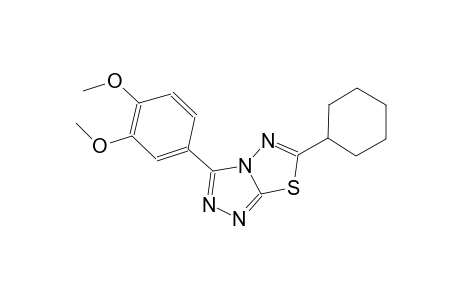6-cyclohexyl-3-(3,4-dimethoxyphenyl)[1,2,4]triazolo[3,4-b][1,3,4]thiadiazole