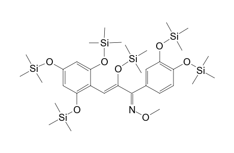 Chalcone <2,4,6,3',4',.alpha.-hexahydroxy->, methoxime, hexa-TMS, isomer 1