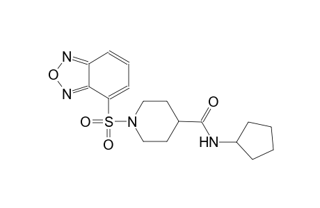 1-(2,1,3-benzoxadiazol-4-ylsulfonyl)-N-cyclopentyl-4-piperidinecarboxamide