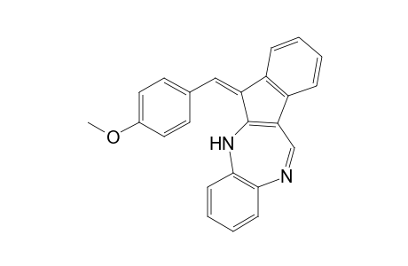 (Z)-6-(4-methoxybenzylidene)-5,6-dihydrobenzo[b]indeno[2,1-e][1,4]diazepine