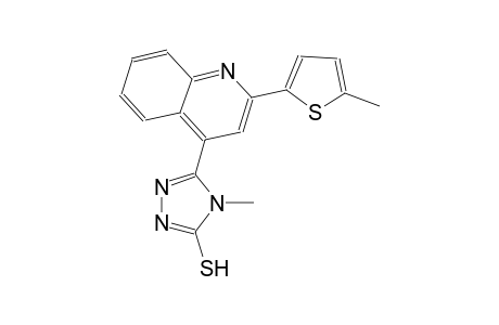 4-methyl-5-[2-(5-methyl-2-thienyl)-4-quinolinyl]-4H-1,2,4-triazole-3-thiol