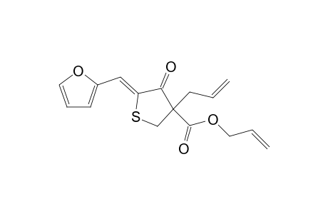 3-Oxo-2-[(2'-furyl)methylidene]-4-allyl-4-[(allyloxy)carbonyl]-tetrahydrothiopene