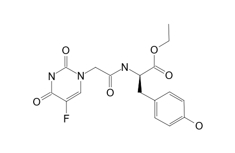 (R)-ETHYL-2-[2-(5-FLUORO-2,4-DIOXO-3,4-DIHYDROPYRIMIDIN-1(2H)-YL)-ACETAMIDO]-3-(4-HYDROXYPHENYL)-PROPANOATE