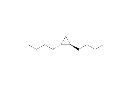 Cyclopropane, 1,2-dibutyl-, trans-