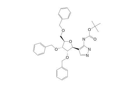 4-(2,3,5-TRI-O-BENZYL-BETA-D-RIBOFURANOSYL)-3(5)-TERT.-BUTOXY-CARBOXAMIDOPYRAZOLE