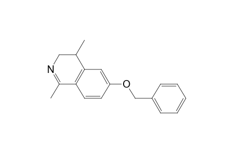 Isoquinoline, 3,4-dihydro-1,4-dimethyl-6-(phenylmethoxy)-