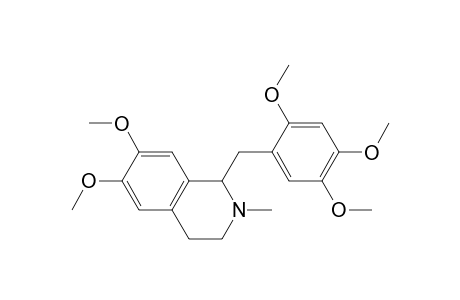Isoquinoline, 1,2,3,4-tetrahydro-6,7-dimethoxy-2-methyl-1-[(2,4,5-trimethoxyphenyl)methyl]-, (.+-.)-