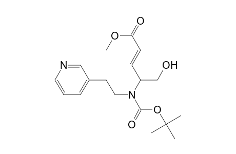 Methyl (E)-N-t-Butyloxycarbonyl-N-[2-(3-Pyridyl)ethyl]-4-amino-5-hydroxy-2-pentenoate