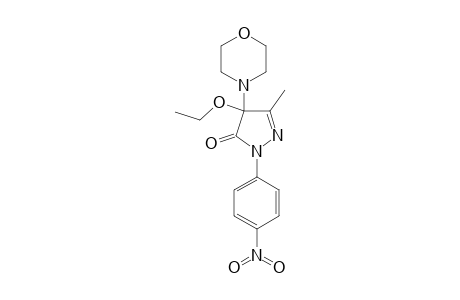 4-ETHOXY-3-METHYL-4-MORPHOLINO-1-(4-NITROPHENYL)-PYRAZOLIN-5-ONE
