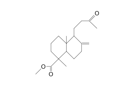 13-Decarboxymethyl-15-oxo-agathic acid, methyl ester