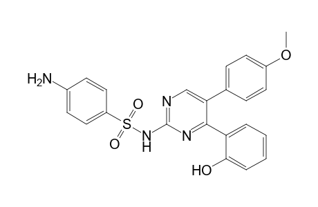4-(2-Hydroxyphenyl)-5-(4-methoxyphenyl)-2-((4-aminophenyl)sulphonamido)pyrimidine