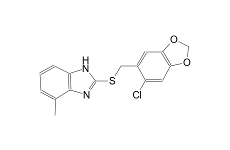 1H-benzimidazole, 2-[[(6-chloro-1,3-benzodioxol-5-yl)methyl]thio]-4-methyl-