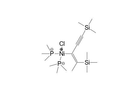 trans-chloro-bis(trimethylphosphane) {(E)-2-(trimethylsilyl)-1-[(trimethylsilyl)etynyl]-1-propenyl}nickel