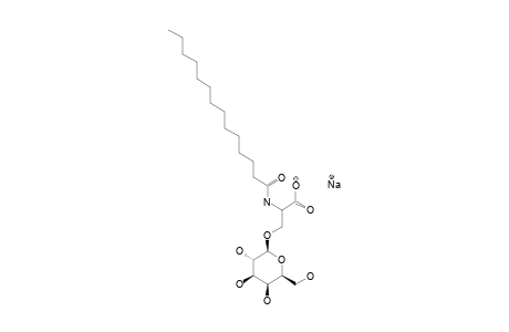 3-O-(BETA-D-GALACTOPYRANOSYL)-N-(TETRADECANOYL)-L-SERINE-SODIUM-SALT;I-GAL-SER-[CO2NA]-[C14]