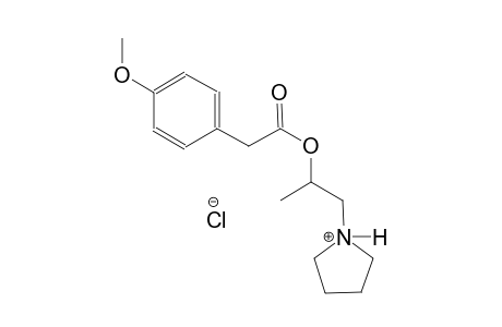 1-(2-{[(4-methoxyphenyl)acetyl]oxy}propyl)pyrrolidinium chloride