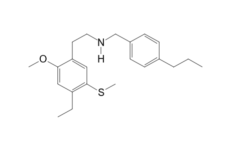 N-(4-Propylbenzyl)-2-[4-ethyl-2-methoxy-5-methylthiophenyl]ethan-1-amine