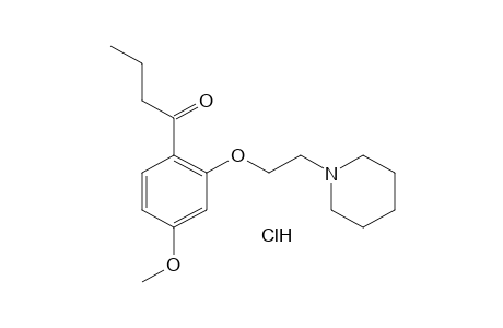 4'-METHOXY-2'-(2-PIPERIDINOETHOXY)BUTYROPHENONE, HYDROCHLORIDE