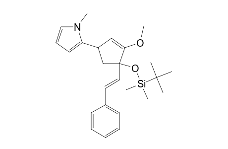 5-TERT.-BUTYL-DIMETHYL-SILOXY-1-METHOXY-3-(2-N-METHYL-PYRROLYL)-5-(2-PHENYL-ETHENYL)-CYCLOPENT-1-ENE