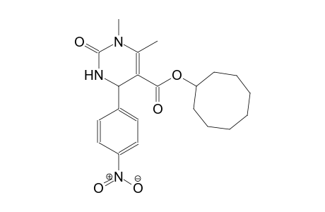 cyclooctyl 1,6-dimethyl-4-(4-nitrophenyl)-2-oxo-1,2,3,4-tetrahydro-5-pyrimidinecarboxylate