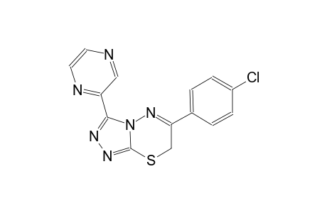 6-(4-chlorophenyl)-3-(2-pyrazinyl)-7H-[1,2,4]triazolo[3,4-b][1,3,4]thiadiazine
