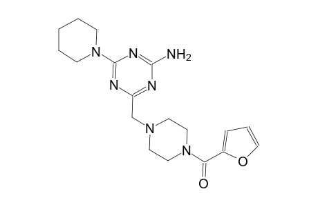 1,3,5-triazin-2-amine, 4-[[4-(2-furanylcarbonyl)-1-piperazinyl]methyl]-6-(1-piperidinyl)-