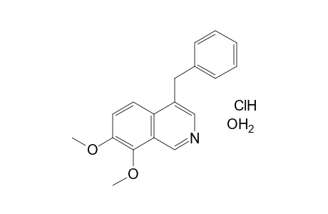 4-BENZYL-7,8-DIMETHOXYISOQUINOLINE, HYDROCHLORIDE, HYDRATE