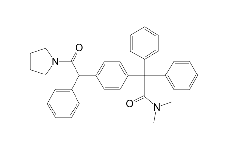 Benzeneacetamide, N,N-dimethyl-4-[2-oxo-1-phenyl-2-(1-pyrrolidinyl)ethyl]-.alpha.,.alph a.-diphenyl-