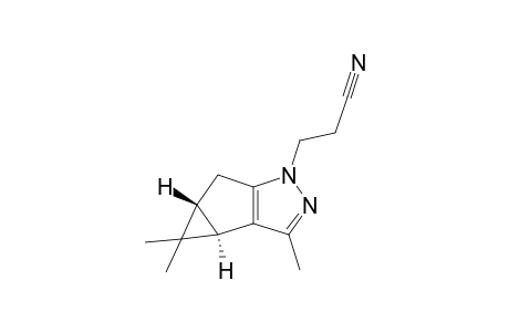 (3'bR,4'aR)-3-(3',4',4'-Trimethyl-3'b,4',4'a,5'-tetrahydrocyclopropa[3,4]cyclopenta[1,2-c]pyrazol-1'-yl)propionitrile