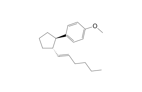 trans-(1S,2S)-2-((E)-1-Hexenyl)cyclopentylmethyl)-2-methoxybenzene