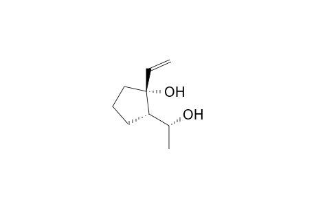 (1R*,2S*)-1-Ethenyl-2-(1'(R*)-hydroxyethyl)cyclopentanol