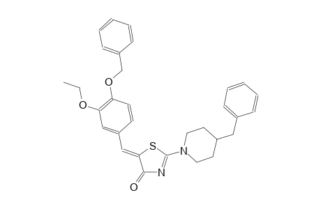 (5Z)-5-[4-(benzyloxy)-3-ethoxybenzylidene]-2-(4-benzyl-1-piperidinyl)-1,3-thiazol-4(5H)-one