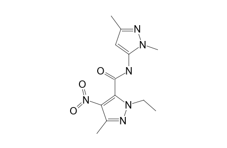 1-ETHYL-3-METHYL-4-NITRO-N-(1,3-DIMETHYL-1H-PYRAZOL-5-YL)-1H-PYRAZOL-5-CARBOXAMIDE