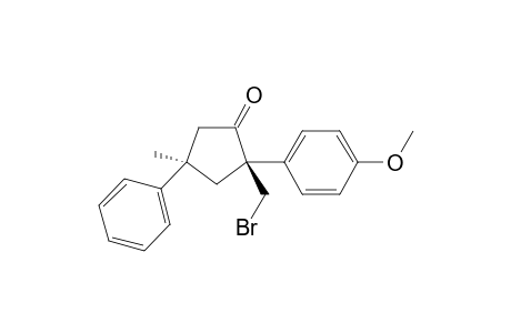 (2R,4R)-2-(bromomethyl)-2-(4-methoxyphenyl)-4-methyl-4-phenylcyclopentan-1-one