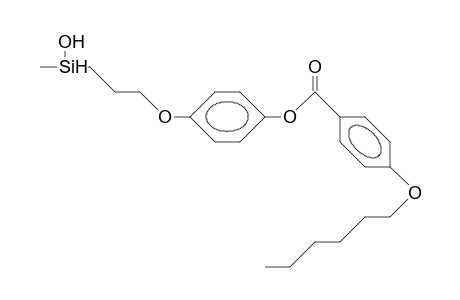 (3-<(<4-Hexyloxy-benzoyl>-oxy)-phenoxy>-propyl)-methyl-siloxane fragment