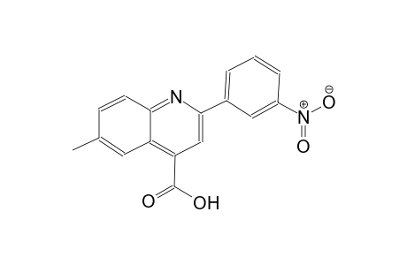 4-quinolinecarboxylic acid, 6-methyl-2-(3-nitrophenyl)-