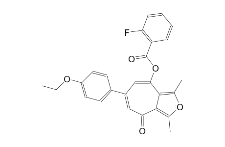 6-(4-ethoxyphenyl)-1,3-dimethyl-4-oxo-4H-cyclohepta[c]furan-8-yl 2-fluorobenzoate