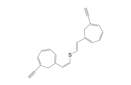 cis-1,5-Bis(6-ethynylcyclohepta-1,3,5-trienyl)-3-thiapenta-1,4-diene