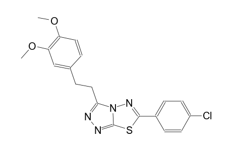 [1,2,4]triazolo[3,4-b][1,3,4]thiadiazole, 6-(4-chlorophenyl)-3-[2-(3,4-dimethoxyphenyl)ethyl]-