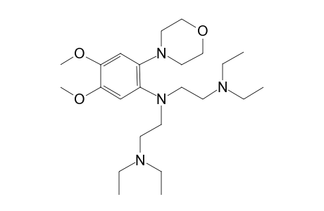 4-Morpholin-1-yl-5-[bis(2-diethylaminoethyl)amino]veratrole