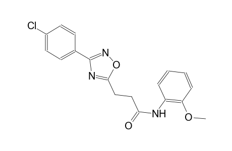 3-[3-(4-chlorophenyl)-1,2,4-oxadiazol-5-yl]-N-(2-methoxyphenyl)propanamide