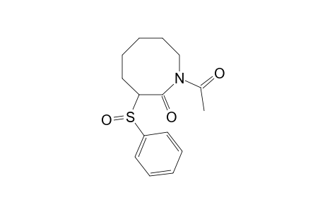 2(1H)-Azocinone, 1-acetylhexahydro-3-(phenylsulfinyl)-