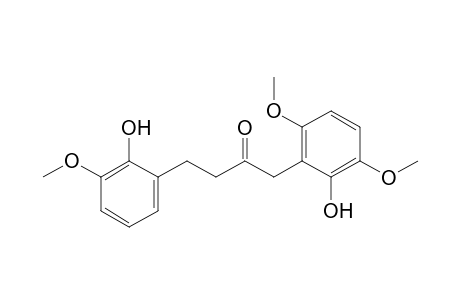 1-(2-Hydroxy-3,6-dimethoxyphenyl)-4-(2-hydroxy-3-methoxyphenyl)butan-2-one