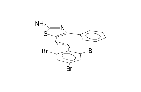 2-amino-4-phenyl-5E-(2,4,6-tribromophenyldiazeno)-1,3-thiazole