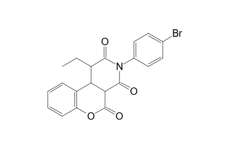 2H-[1]Benzopyrano[3,4-c]pyridine-2,4,5(1H,3H)-trione, 3-(4-bromophenyl)-1-ethyl-4a,10b-dihydro-