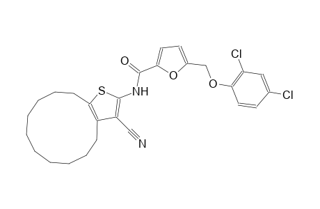 N-(3-cyano-4,5,6,7,8,9,10,11,12,13-decahydrocyclododeca[b]thien-2-yl)-5-[(2,4-dichlorophenoxy)methyl]-2-furamide