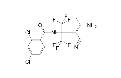 Benzamide, N-[3-amino-2-cyano-1,1-bis(trifluoromethyl)-2-butenyl]-2,4-dichloro-