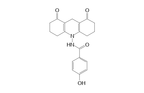 10-(p-Hydroxybenzoylamino)-3,4,6,7,9,10-hexahydro-1,8(2H,5H)-acridinedione